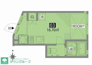 グランエッグス品川中延の物件間取画像